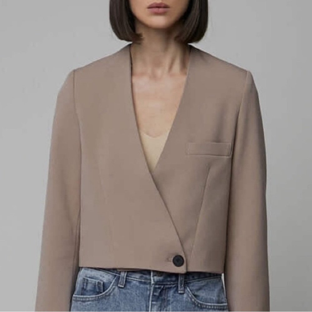 Oak + Fort Cropped Blazer 4241